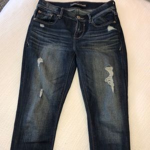 Distressed Express Jeans